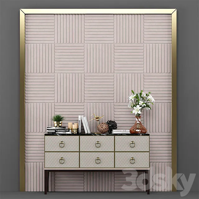 Chest of Drawers_001 (Artdeco) 3DModel