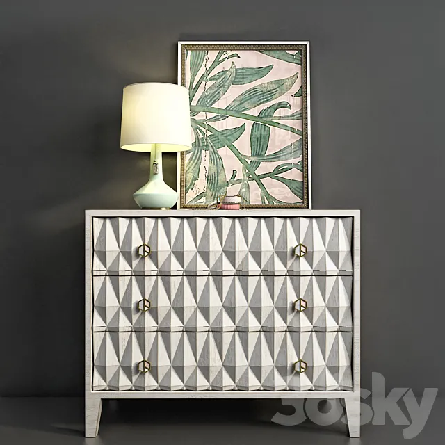 Chest of Espalier Anthropologie 3D Model Chest of Espalier Anthropologie 3D Model