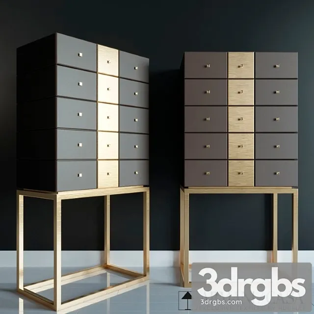 Chest of excelsior armani casa 2 3D Model Download