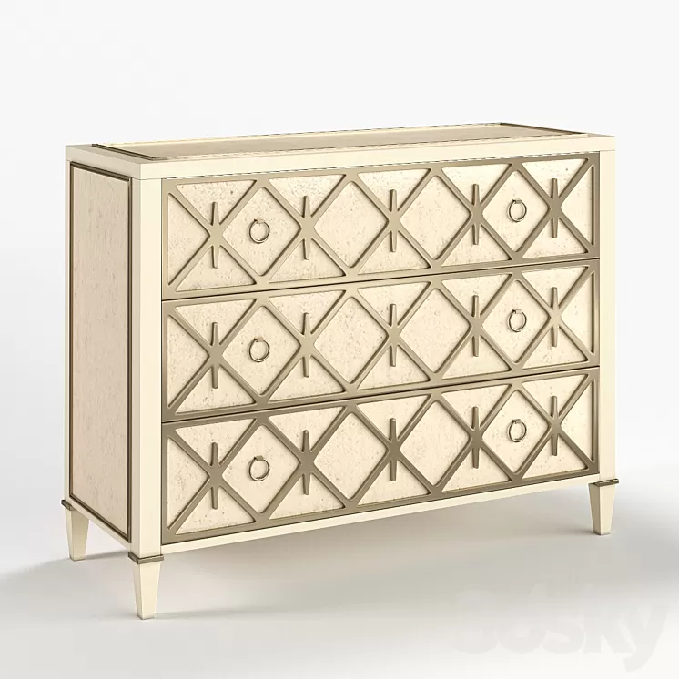 Chest of Lattice Greet You Caracole 3D Model