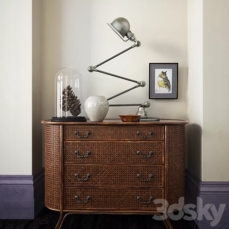 Chest Rattan 3D Model