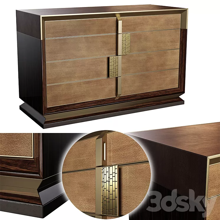 Chest Sicis BLAKE CHEST OF DRAWERS 3D Model