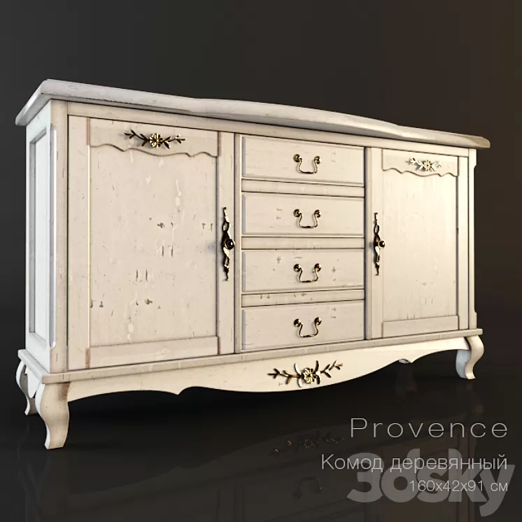 Chest-style Provence 3D Model