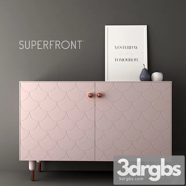 Chest superfront big fish (vray + corona) 2 3D Model Download