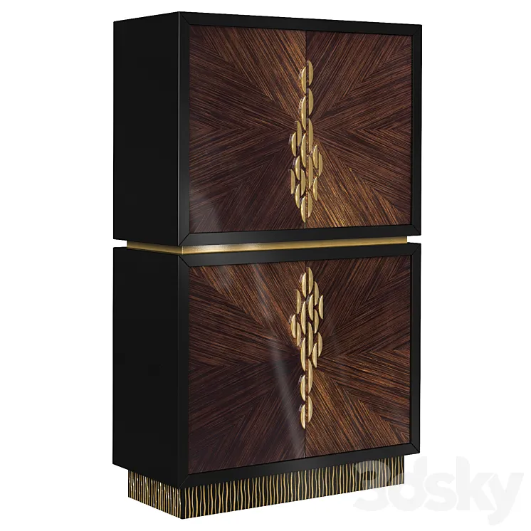 Chest The Teardrop Door Chest Caracole 3D Model Free Download