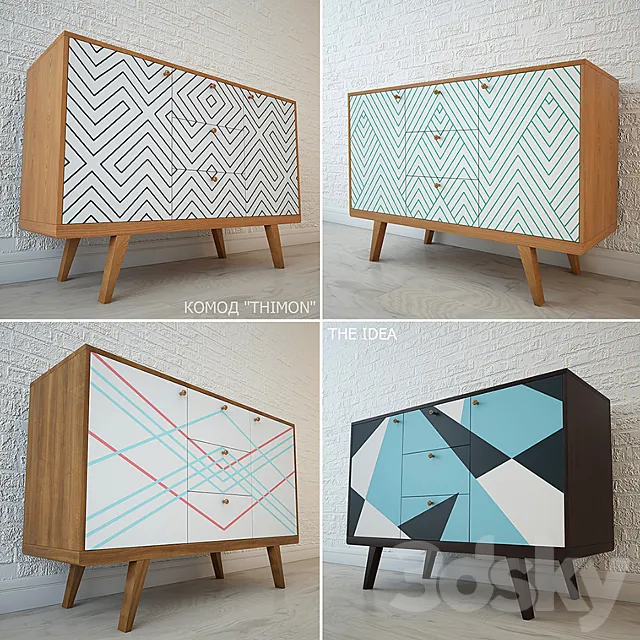 CHEST “THIMON” in four versions 3DModel CHEST “THIMON” in four versions 3DModel