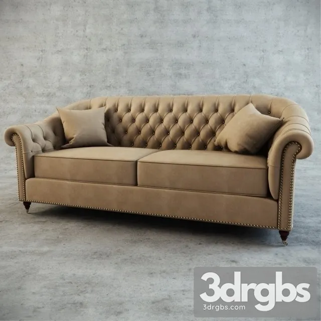 Chester Sofa Modem 3D Model Download