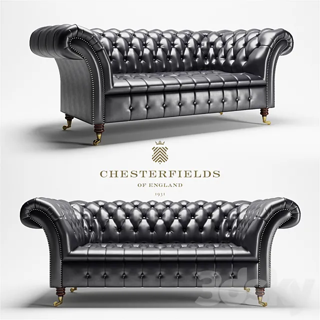 Chesterfield Cliveden Sofa 3DModel Chesterfield Cliveden Sofa 3DModel