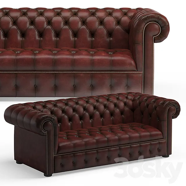 Chesterfield sofa 3D Model Chesterfield sofa 3D Model