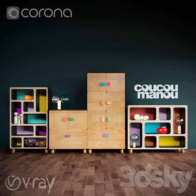 Chests “Coucou manou” 3D Model