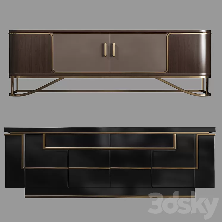 Chests of art deco 02 3D Model