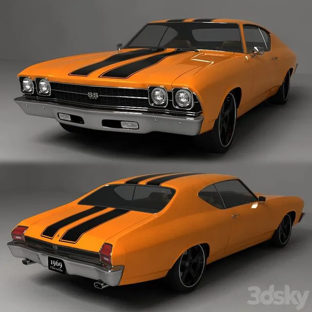 Chevrolet Chevelle SS 1969 3D Model