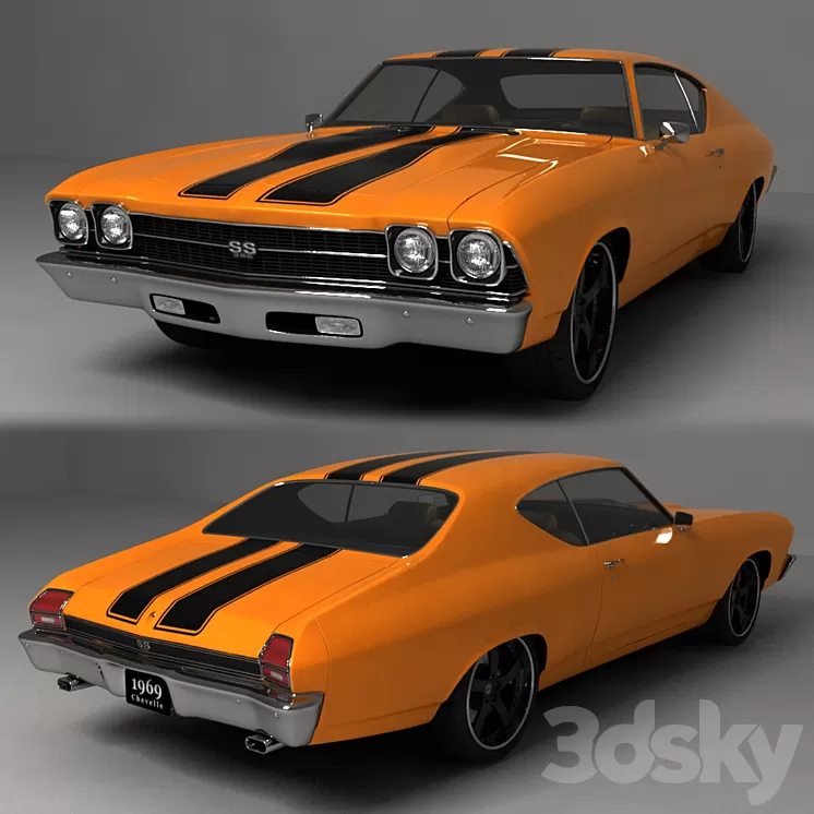 Chevrolet Chevelle SS 1969 3D Model