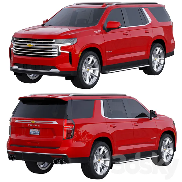 Chevrolet Tahoe High Country 2022 3D Model