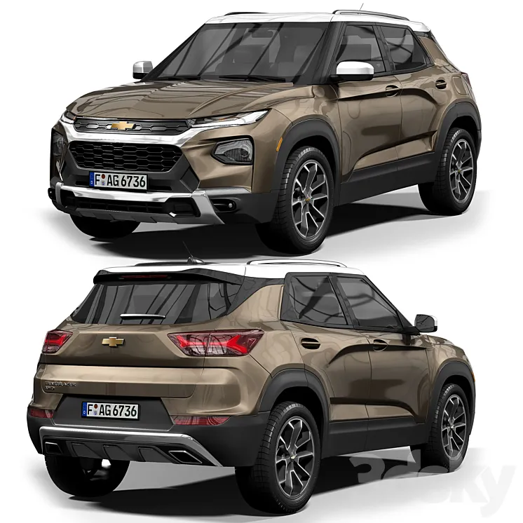 Chevrolet Trailblazer 2022 3D Model Free Download
