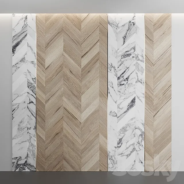 Chevron Sliced 1 3D Model Chevron Sliced 1 3D Model