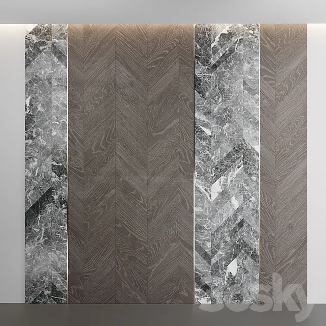 Chevron Sliced 2 3D Model Chevron Sliced 2 3D Model