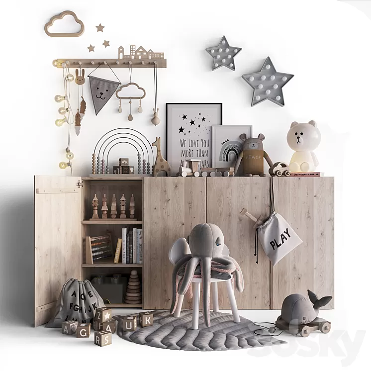 Chidren Set 1 3D Model