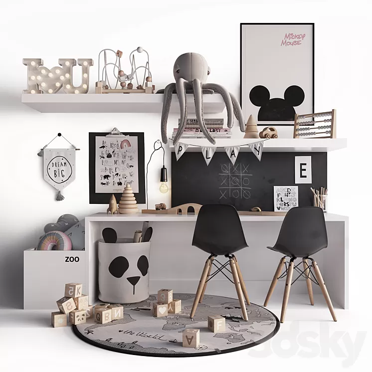 Chidren Set 2 3D Model