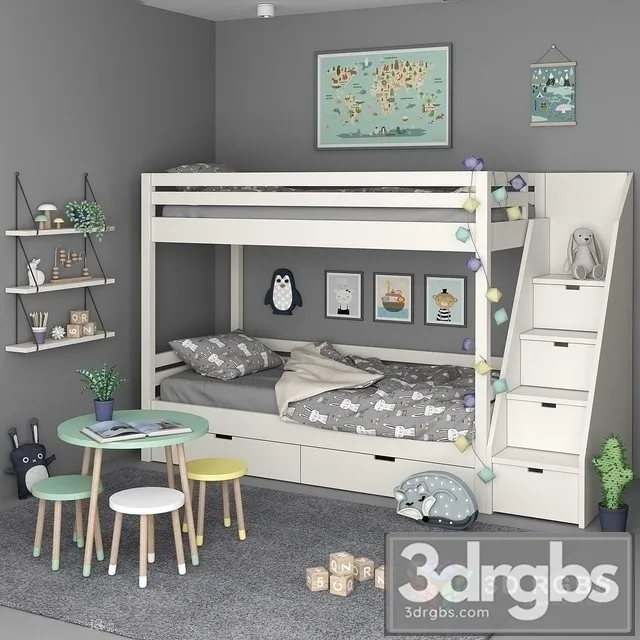 Child Decor Set 3D Model Download Child Decor Set 3D Model Download