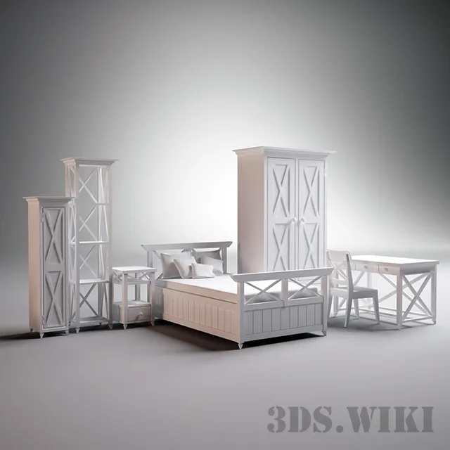 child-room – A set of furniture for the children 3D Model