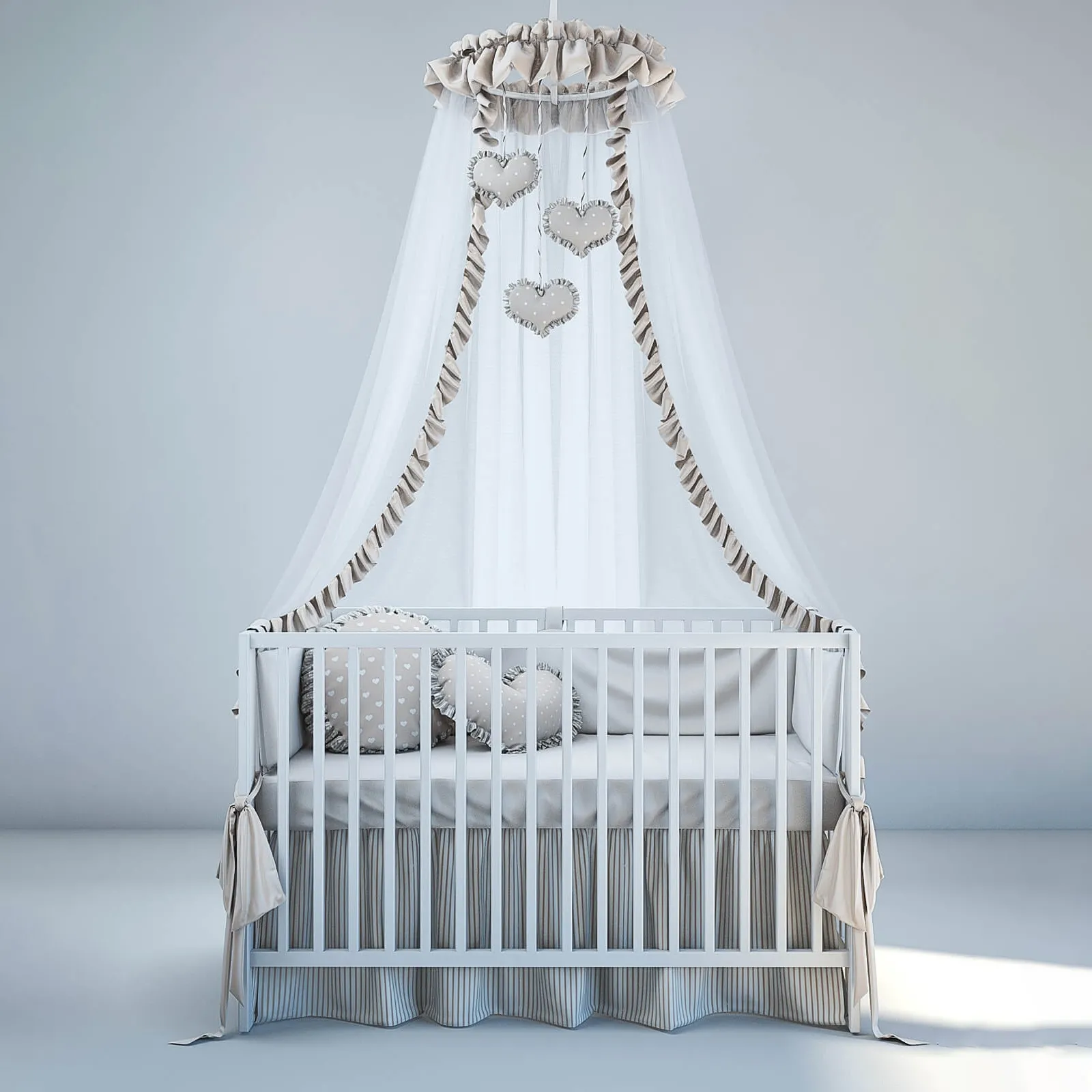 child-room – Baby bed 01 3D Model