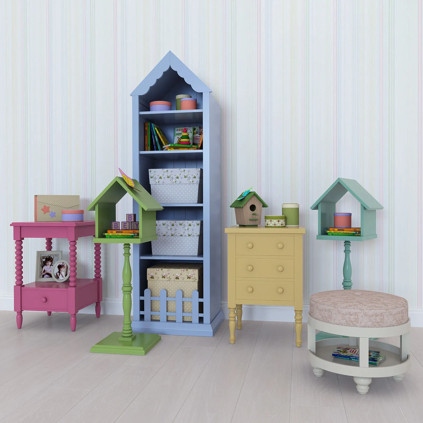 child-room – Baby set 01 3D Model