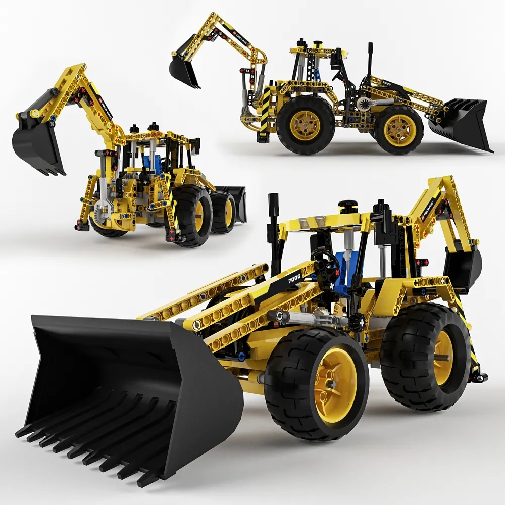 child-room – Backhoe loader 1 3D Model