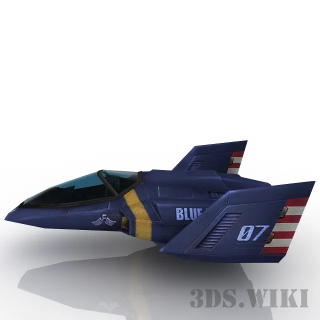 child-room – Blue Falcon Space Plane 3D Model