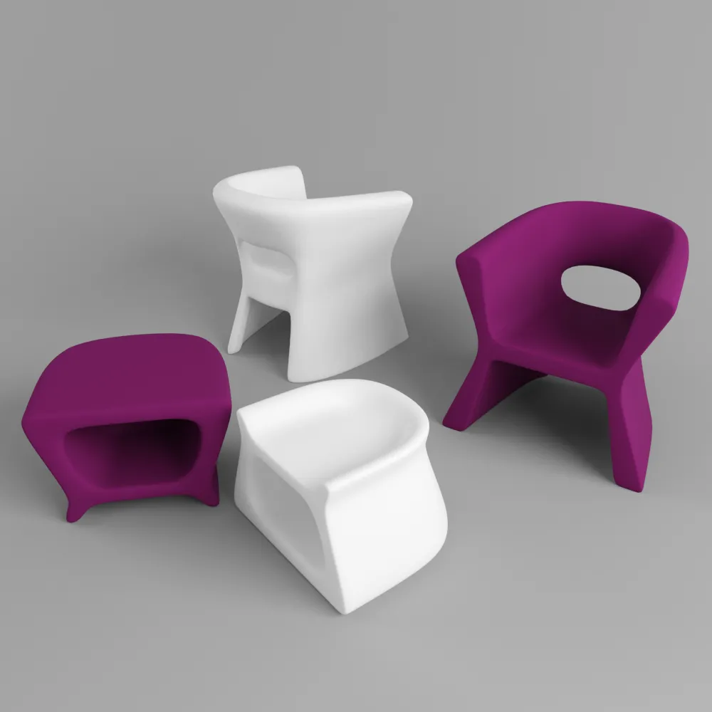 child-room – Chairs for child 08 3D Model