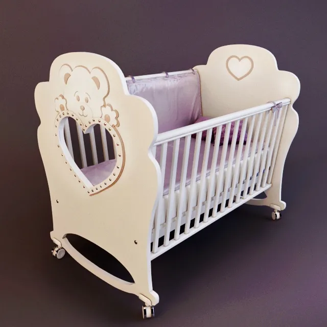 child-room – Children bed 3D Model