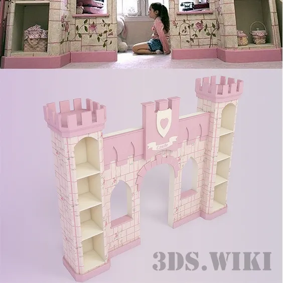 child-room – Children’s decor – Castle for girls 3D Model