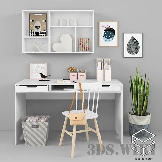 child-room – Children’s Desk 3D Model