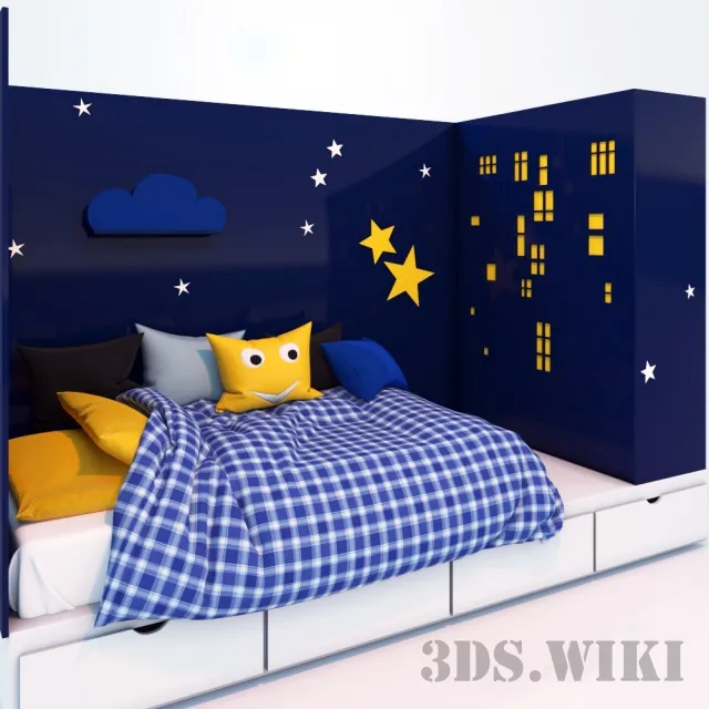 child-room – Children’s “Night City” 3D Model