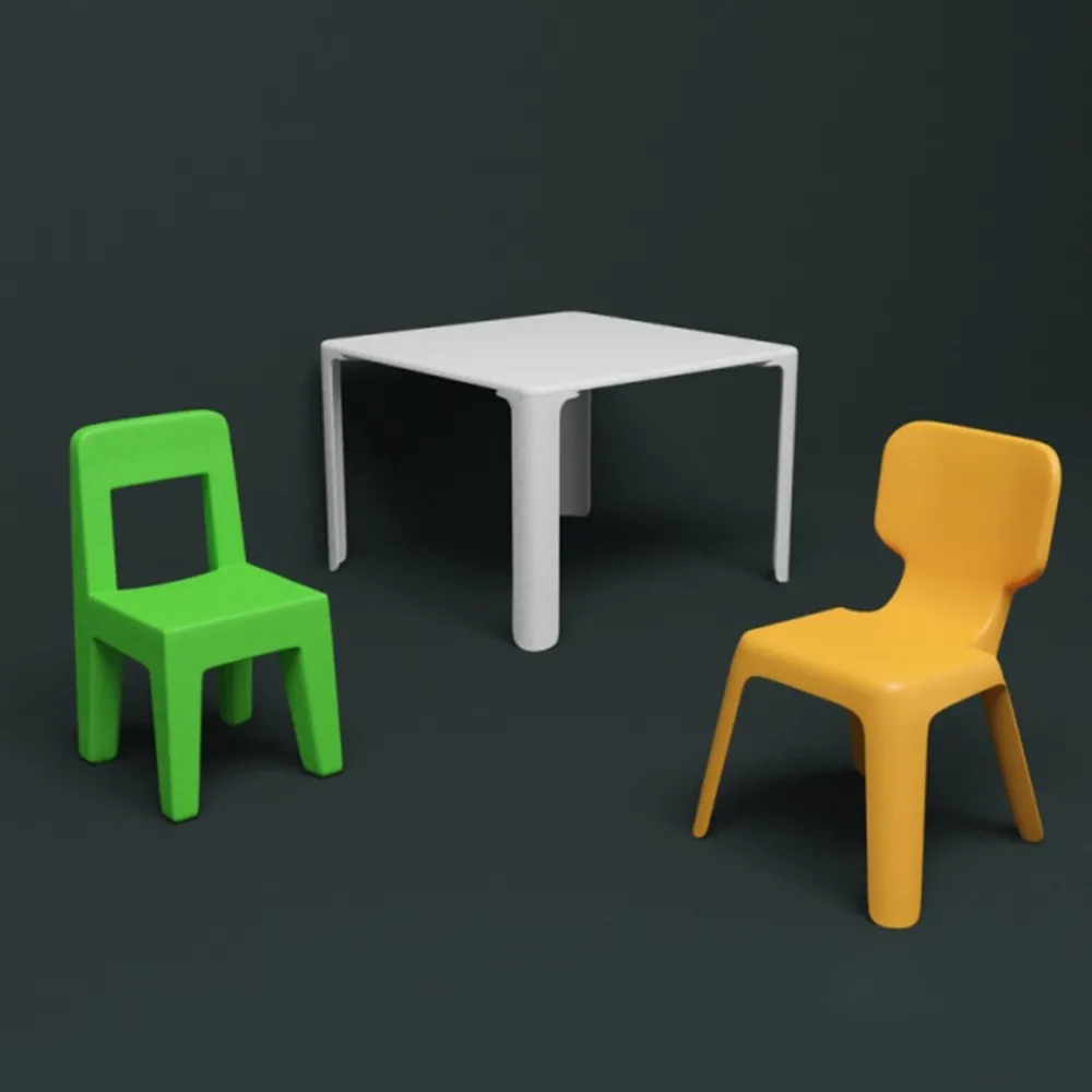 child-room – Children’s table and chairs Magis Me Too 3D Model