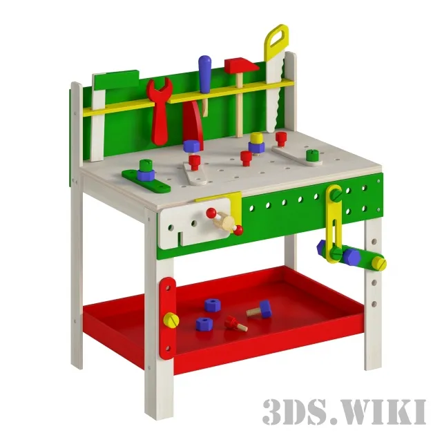 child-room – Children’s workbench 3D Model
