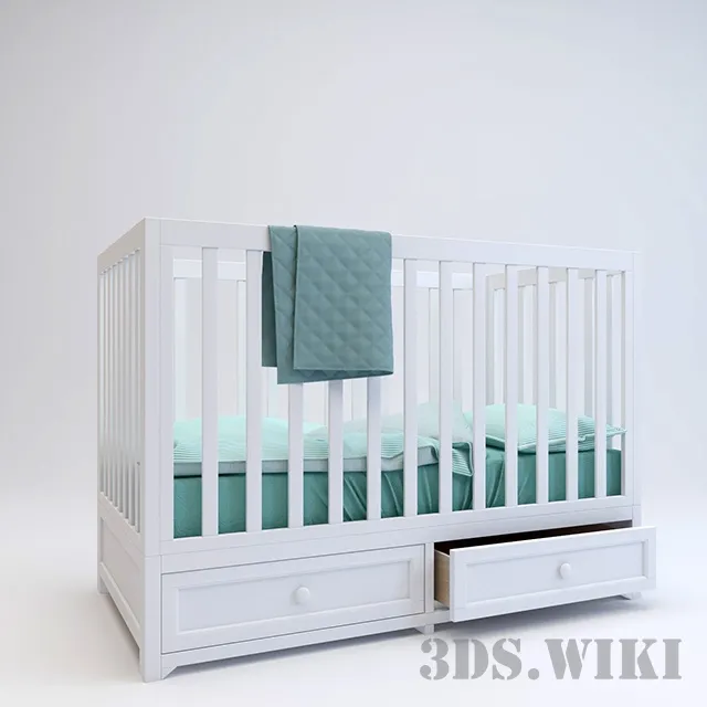 child-room – Cot 3D Model