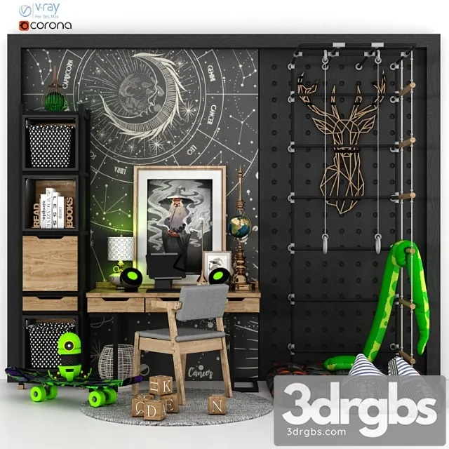 Child Room Decor 3D Model Download