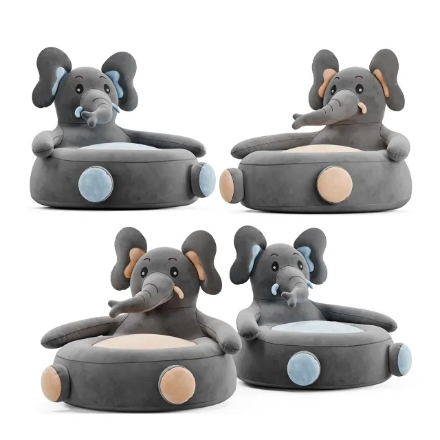 child-room – Elephant chair 3D Model