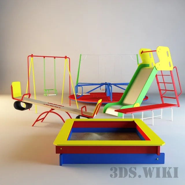 child-room – Equipment for playgrounds 3D Model