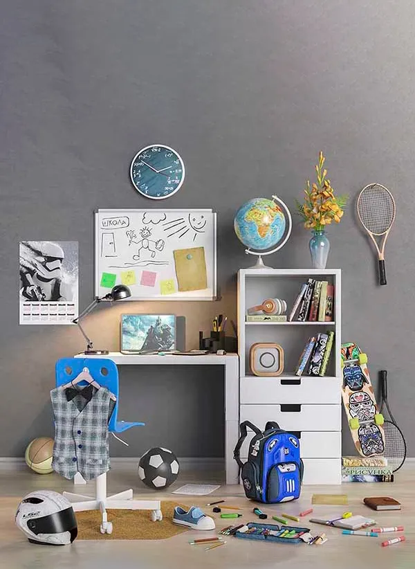 child-room – Furniture and accessories for the children’s room 3D Model