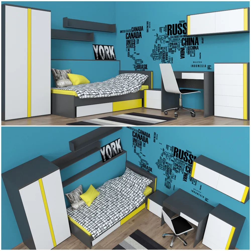 child-room – Furniture set Graphic 3D Model