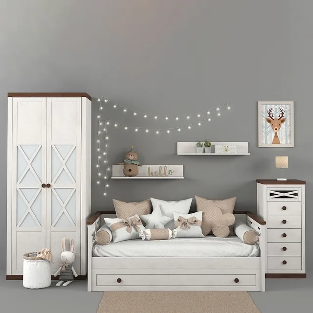 child-room – Furniture Trebol collection Juvenil Aspas part 01 3D Model