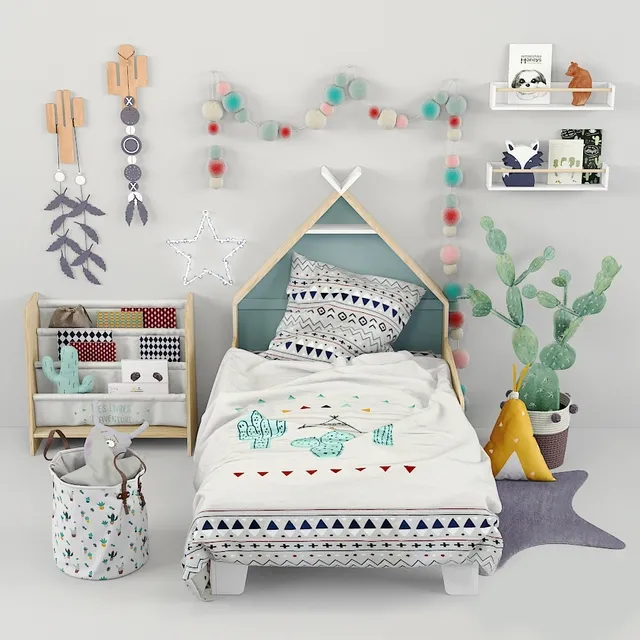 child-room – Furniture Vertbaudet 02 3D Model