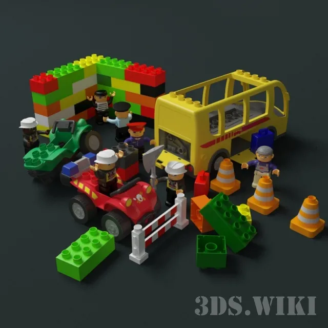 child-room – Lego toys 3D Model