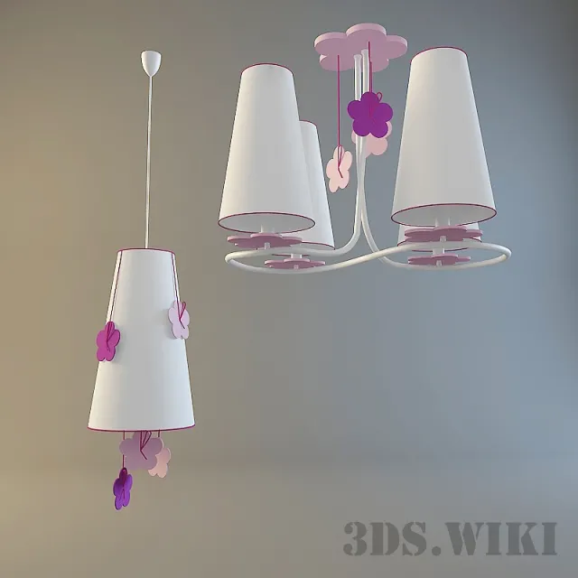 child-room – Luminaires POLAND 66906 and POLAND 66907 3D Model
