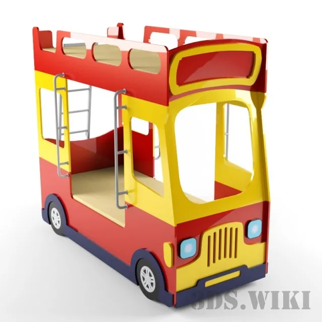 child-room – Milli Bus Bunk Bed 3D Model