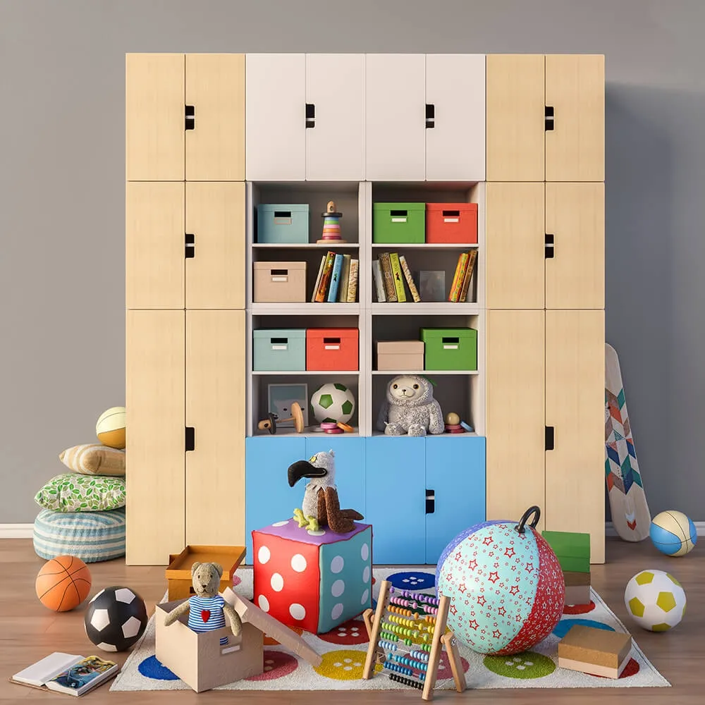 child-room – Modular furniture accessories and toys IKEA set 3 3D Model