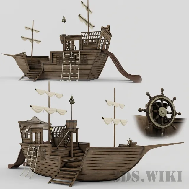 child-room – Playground ship 3D Model