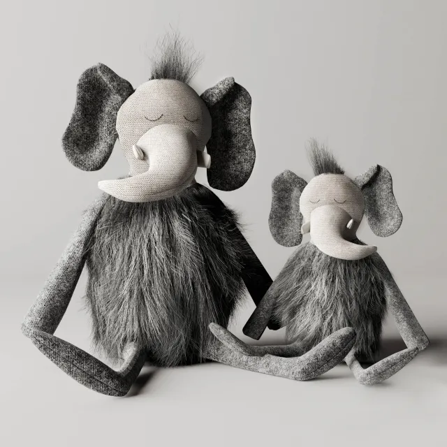 child-room – Plush mammoth 3D Model